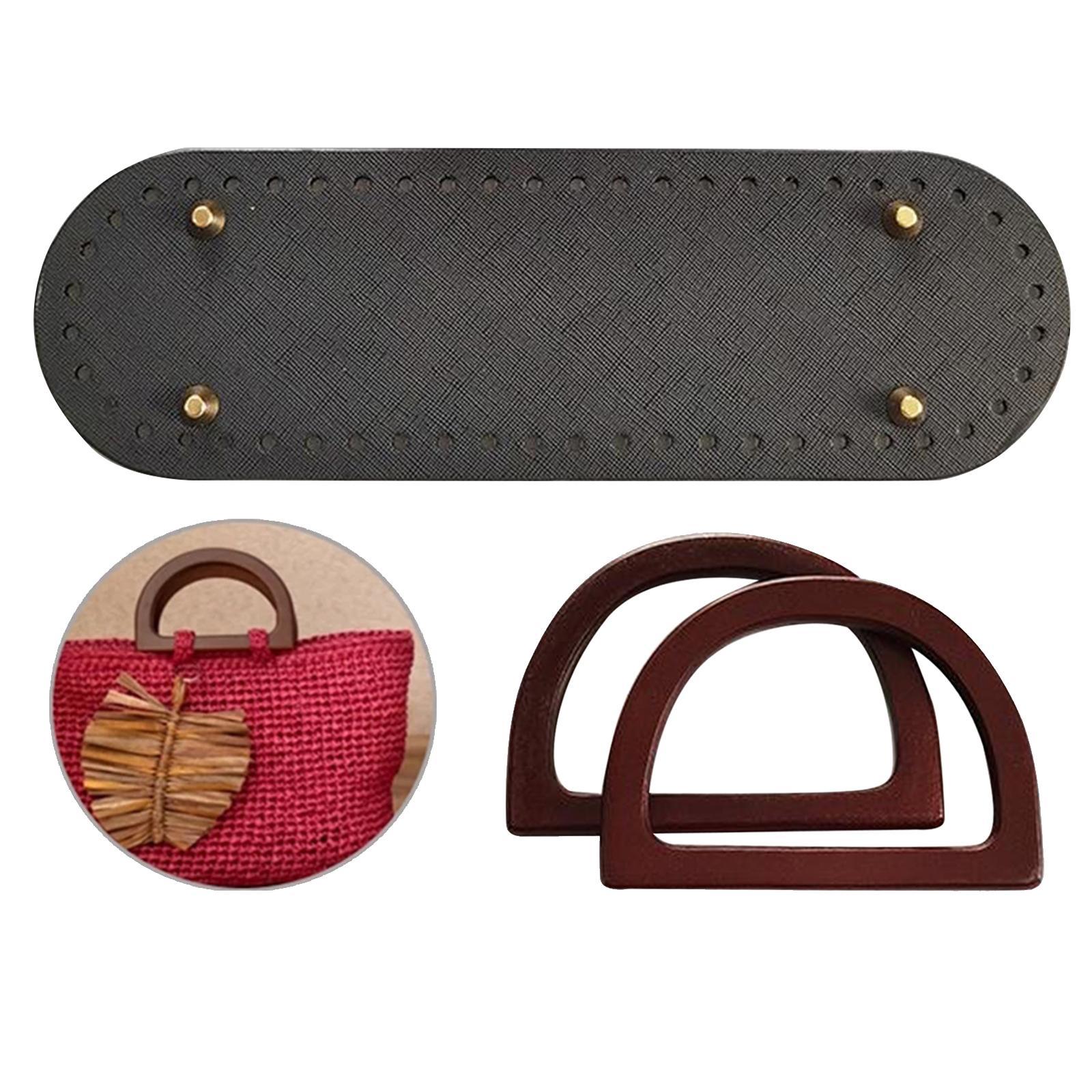 4Pcs Hardened DIY Crochet Bag Bottom mat Insert Handbag Accessories