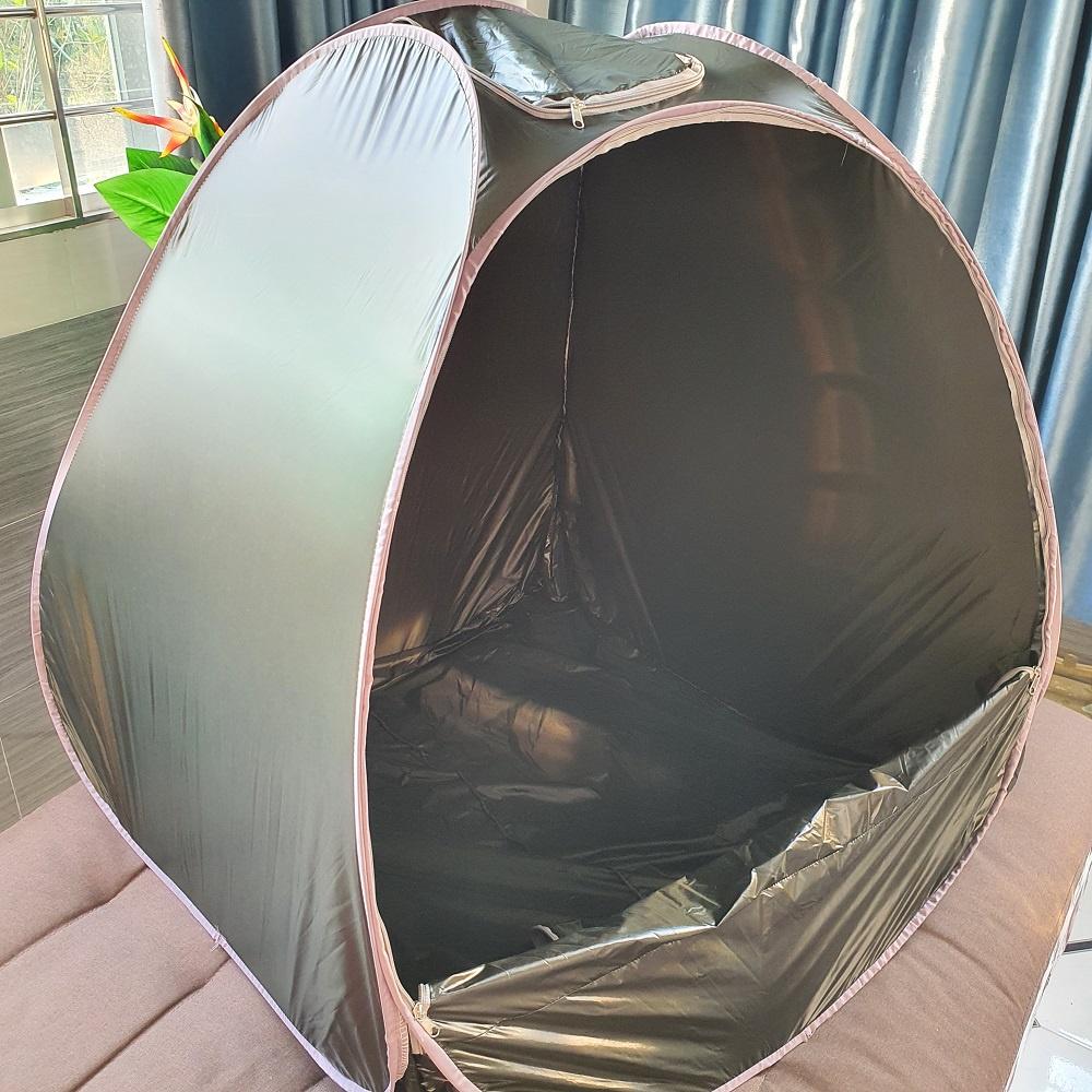 Lều Xông Hơi Khung Cacbon BH 1 năm - Chống Thấm Nước - Vải Dầy Ngoài Nhìn Vô Không Thấy Bóng - Chui Đầu