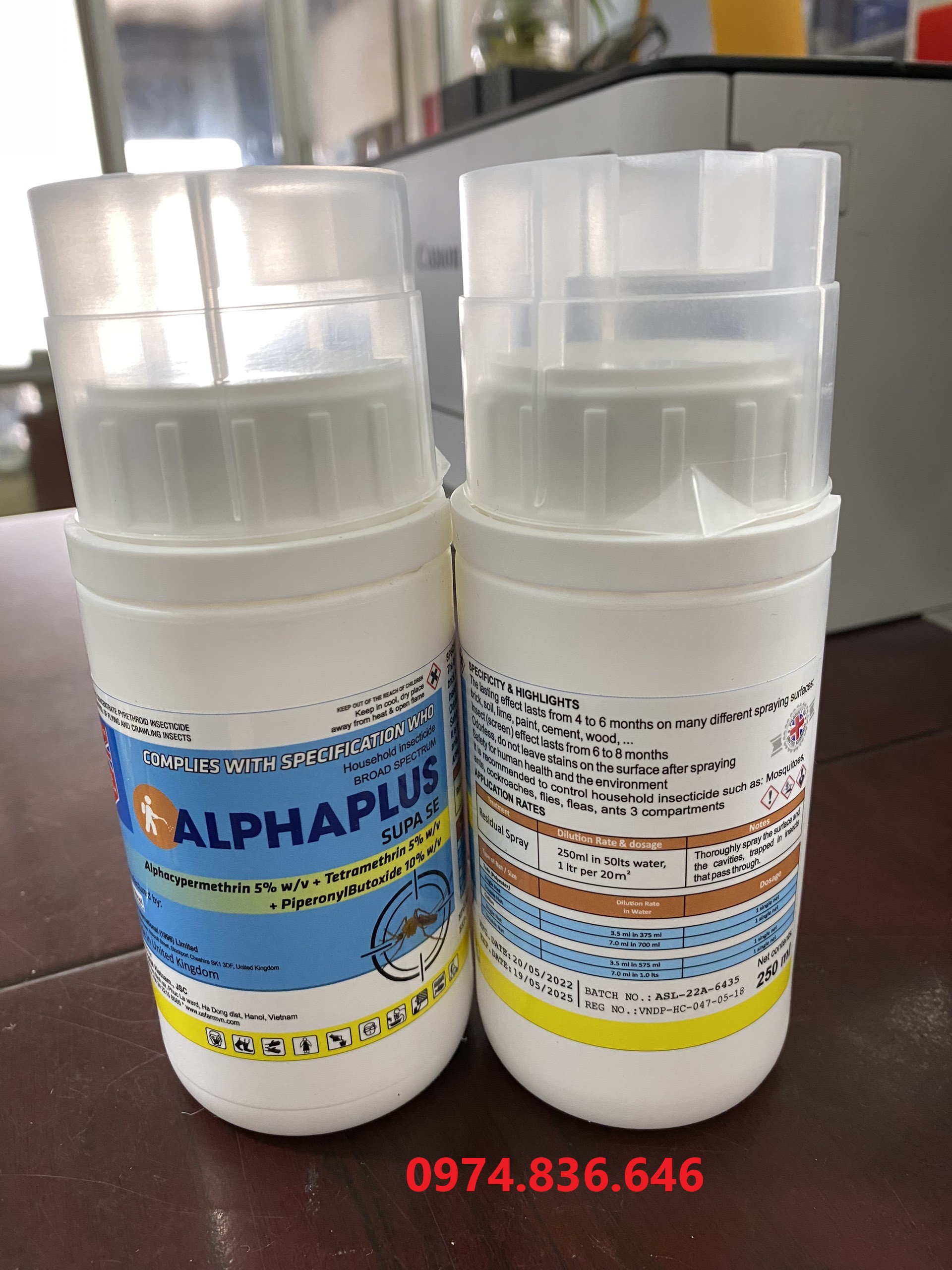 Thuốc Diệt Muỗi ALPHAPLUS SUPA SE 250ML