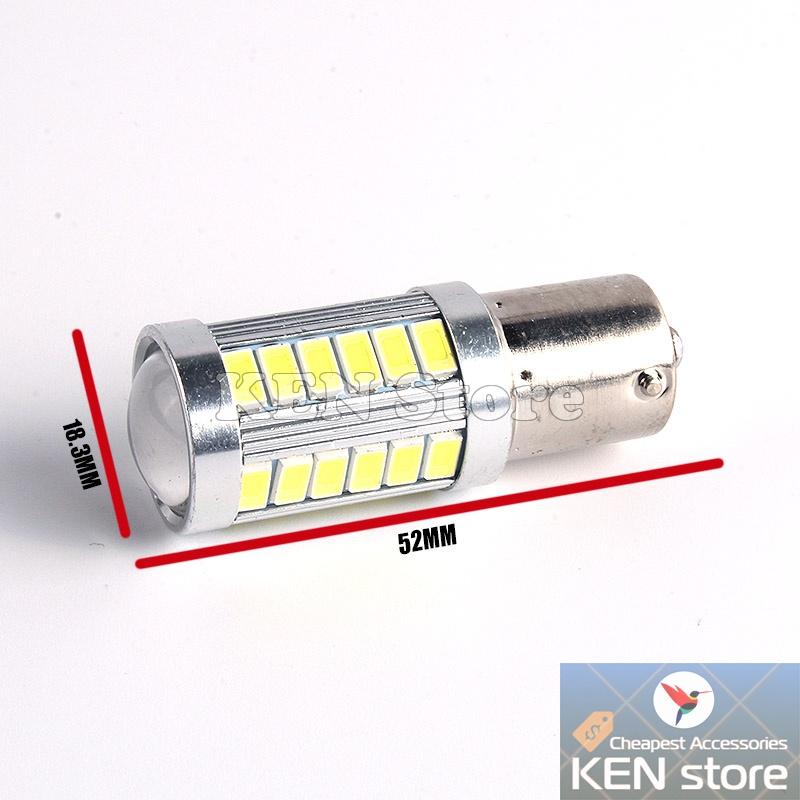 Bóng LED 1156 BA15S BAU15S P21W PY21W làm đèn xi nhan, đèn demi, đèn lùi ô tô xe máy 33smd 5630 siêu sáng