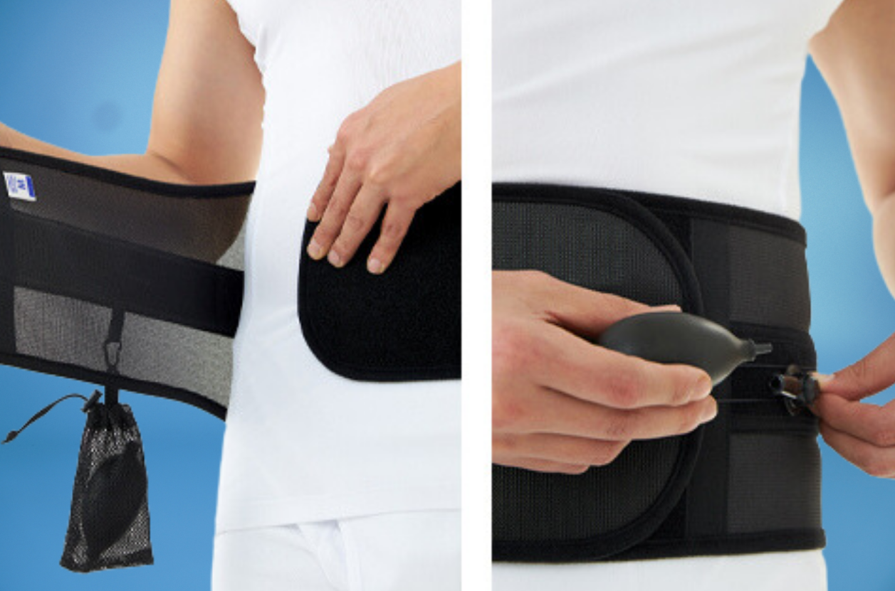 Đai lưng hơi DR.MED DR-B061 Hàn Quốc - Đai chỉnh hình xương cùng-thắt lưng với dây đeo ròng rọc