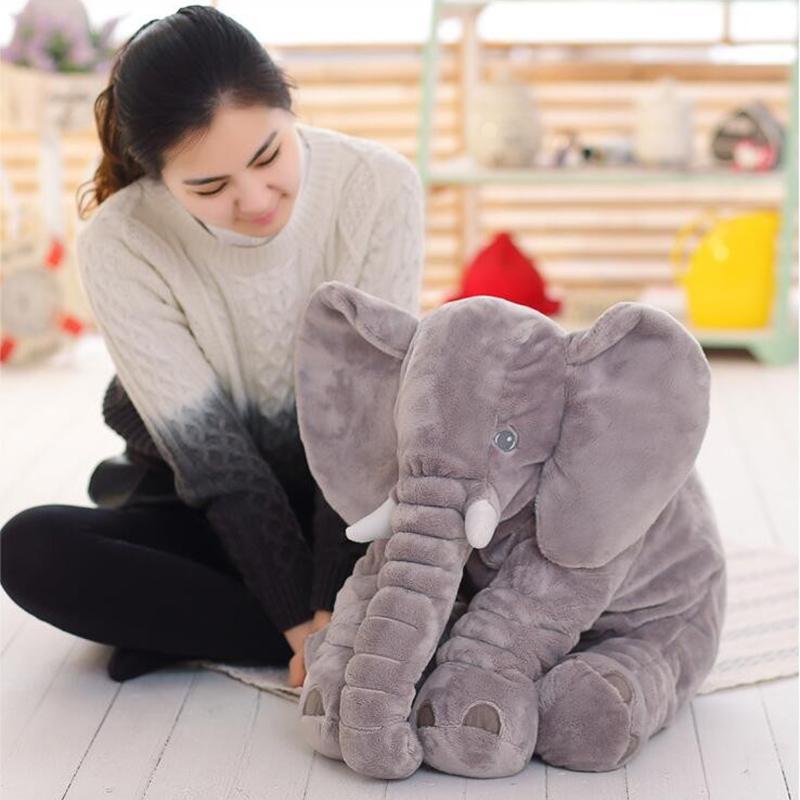 Hoạt Hình 40Cm Lớn Sang Trọng Tai Voi Đồ Chơi Trẻ Em Ngủ Đệm Lưng Nhồi Bông Gối Búp Bê Bé Món Quà Sinh Nhật Cho