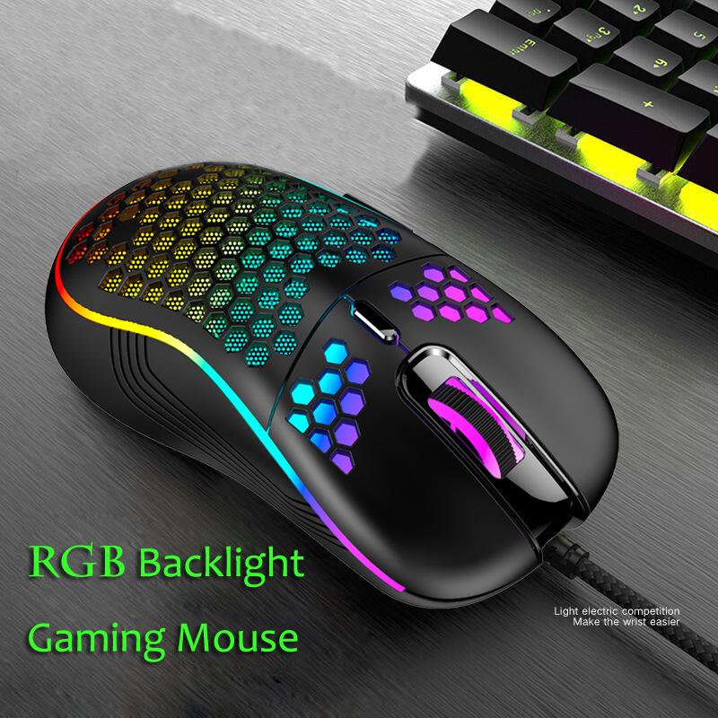 2021 Gaming Chuột Game Thủ Có Dây Cổng USB Chuột Đèn Nền RGB 6 Phím Chuột Cho Máy Tính Laptop Chơi Game Máy Tính Chuột Chơi Game
