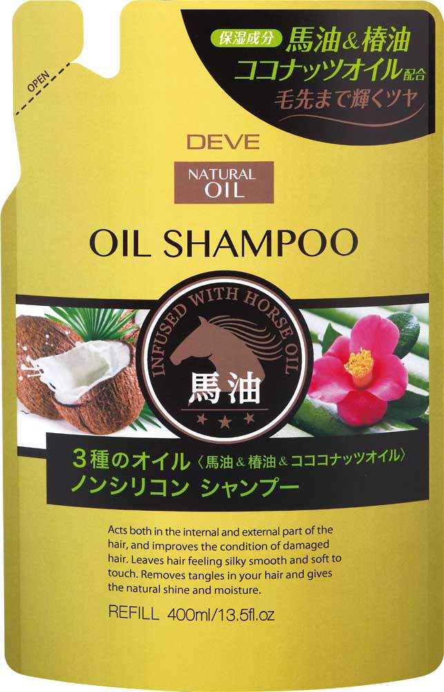 Dầu Gội Đầu Deve Natural Oil Shampoo Nuôi Dưỡng Tóc Chắc Khỏe Chiết Xuất Tinh Dầu Ngựa ((Refil))