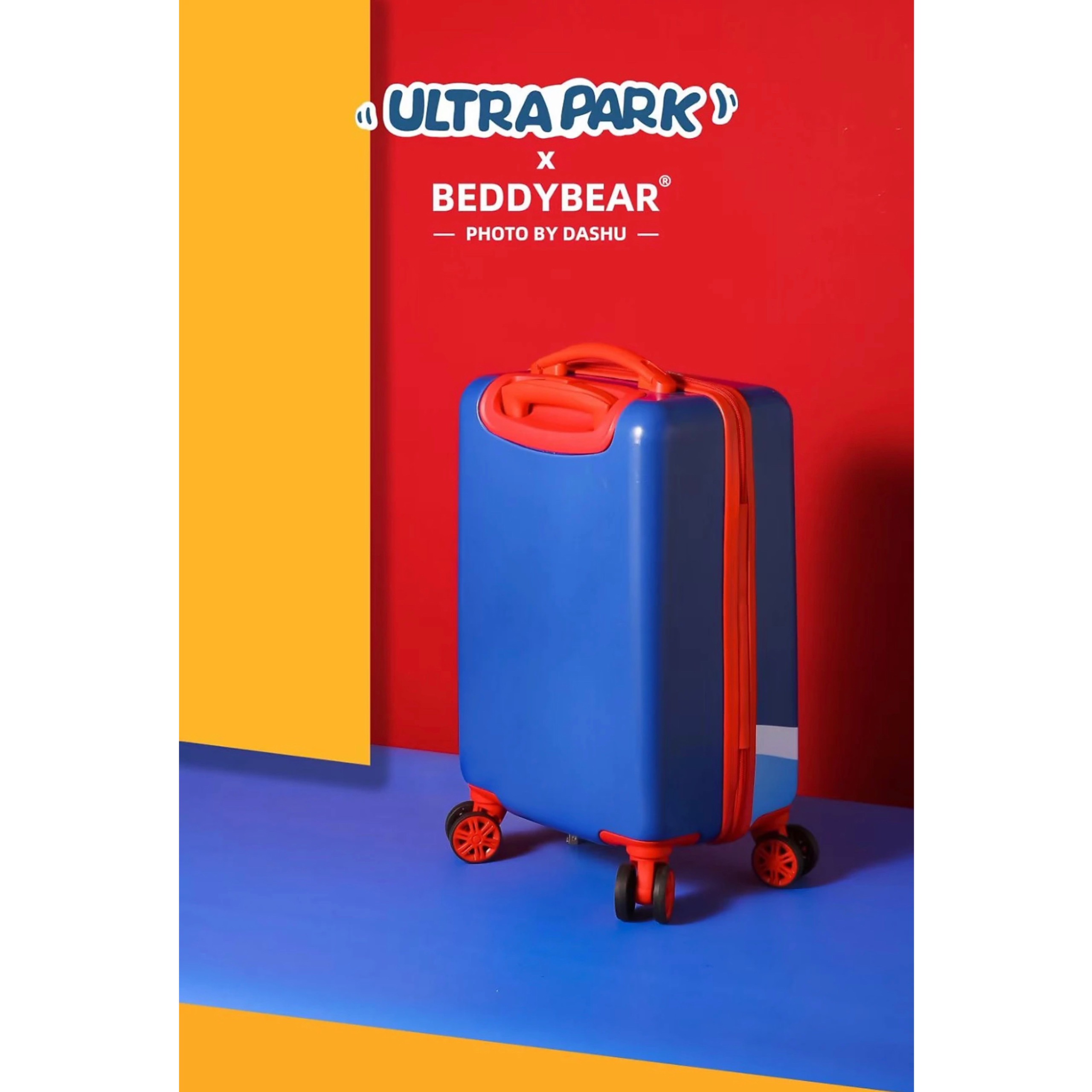 Vali Kéo Nhựa Cho Bé BEDDYBEAR In Hình Dập Nổi 3D Ultral Man Size Xách Tay 17 inch LV-ULTRAL - Hàng Chính Hãng