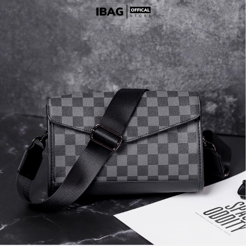 Túi đeo chéo nam nữ unisex ,Da Pu cao cấp kẻ caro,KT :24x16x6 cm ,Chống thấm nước -Kiểu dáng trẻ trung, cá tính -