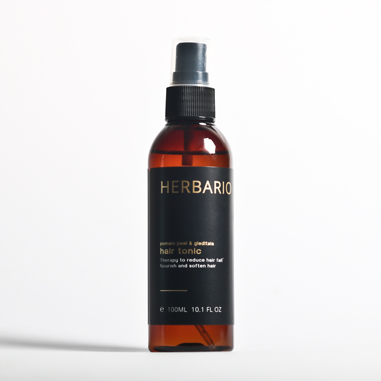 Nước dưỡng tóc Vỏ Bưởi & Bồ Kết Herbario 100ml giúp giảm rụng tóc kích thích mọc tóc nhanh