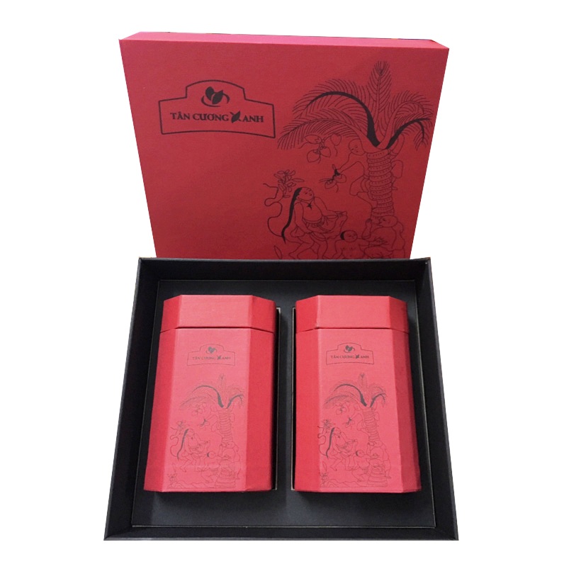 Hộp trà tân cương hứng dừa - Trà tân cương thượng hạng 200 gram