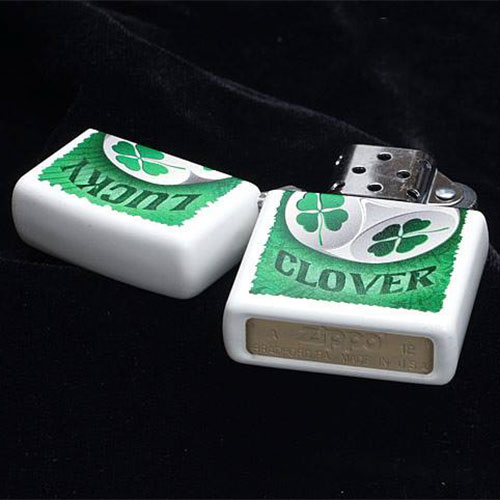 Bật Lửa Zippo 28298 Lucky Clover Dice White Matte