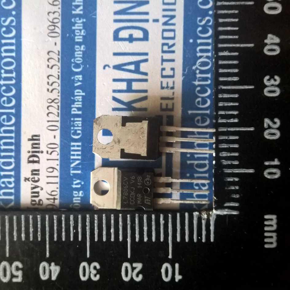 10 con L7806CV 7806 TO-220 6V/1.5A IC NGUỒN ỔN ÁP kde1316