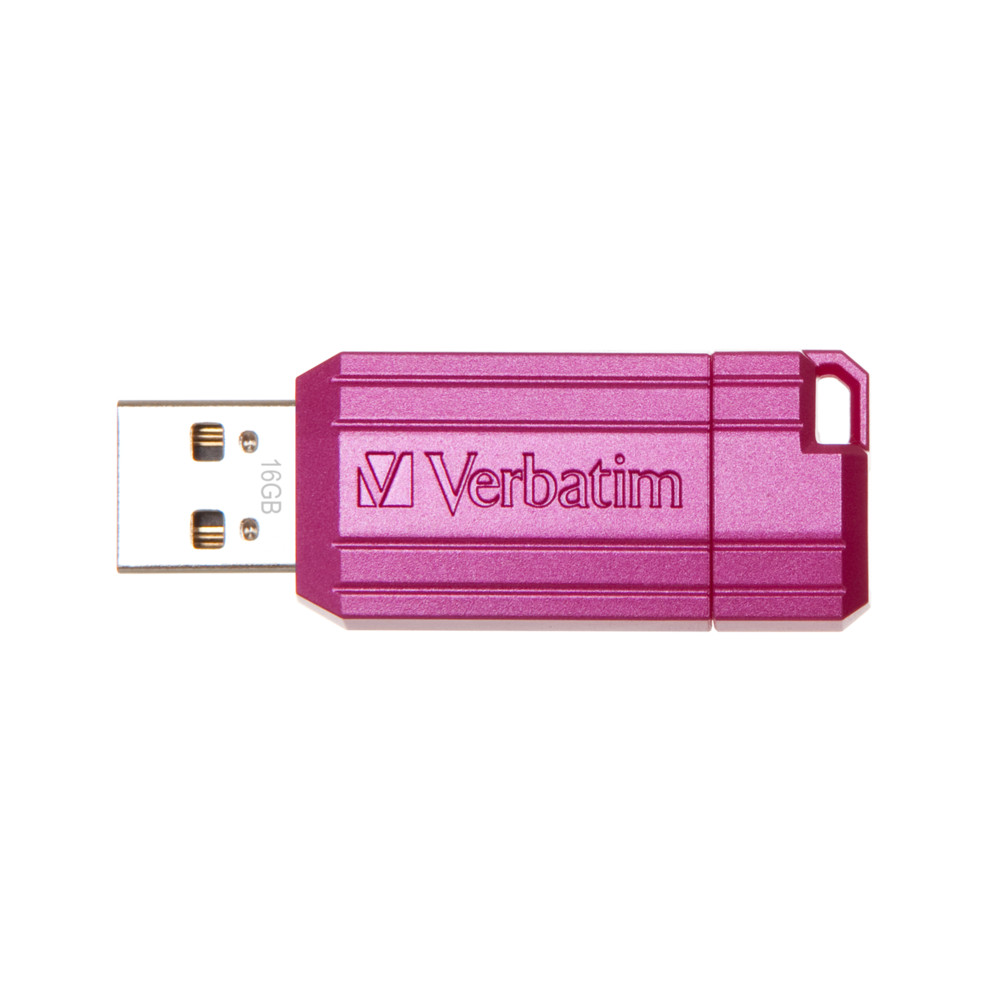 USB VERBATIM STORE'N'GO PINSTRIPE USB DRIVE 16GB  2.0 - Hàng chính hãng (màu hồng)