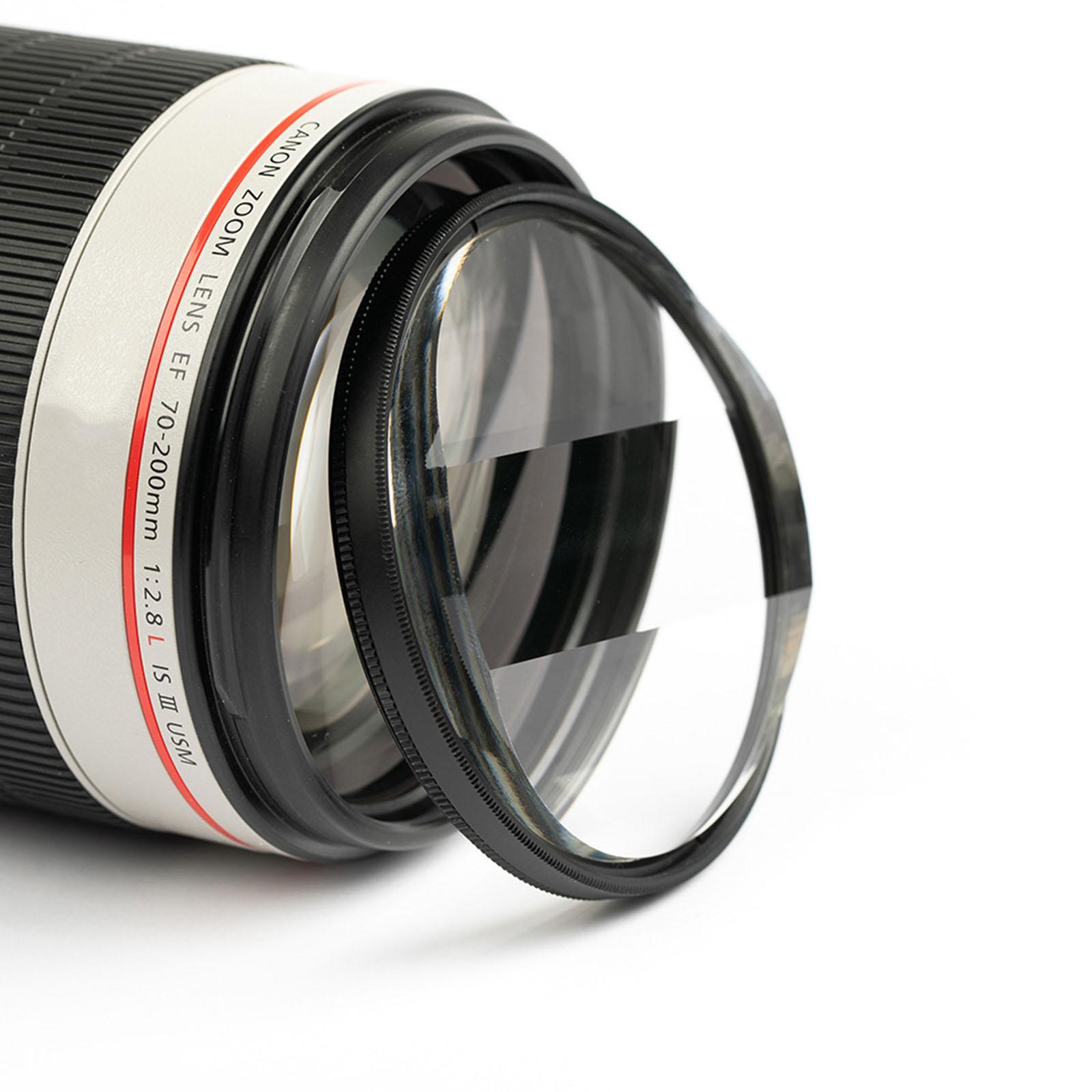 Camera Filter Accessories 77mm Linear Glass Prism,Foreground Blur,Repeated Color