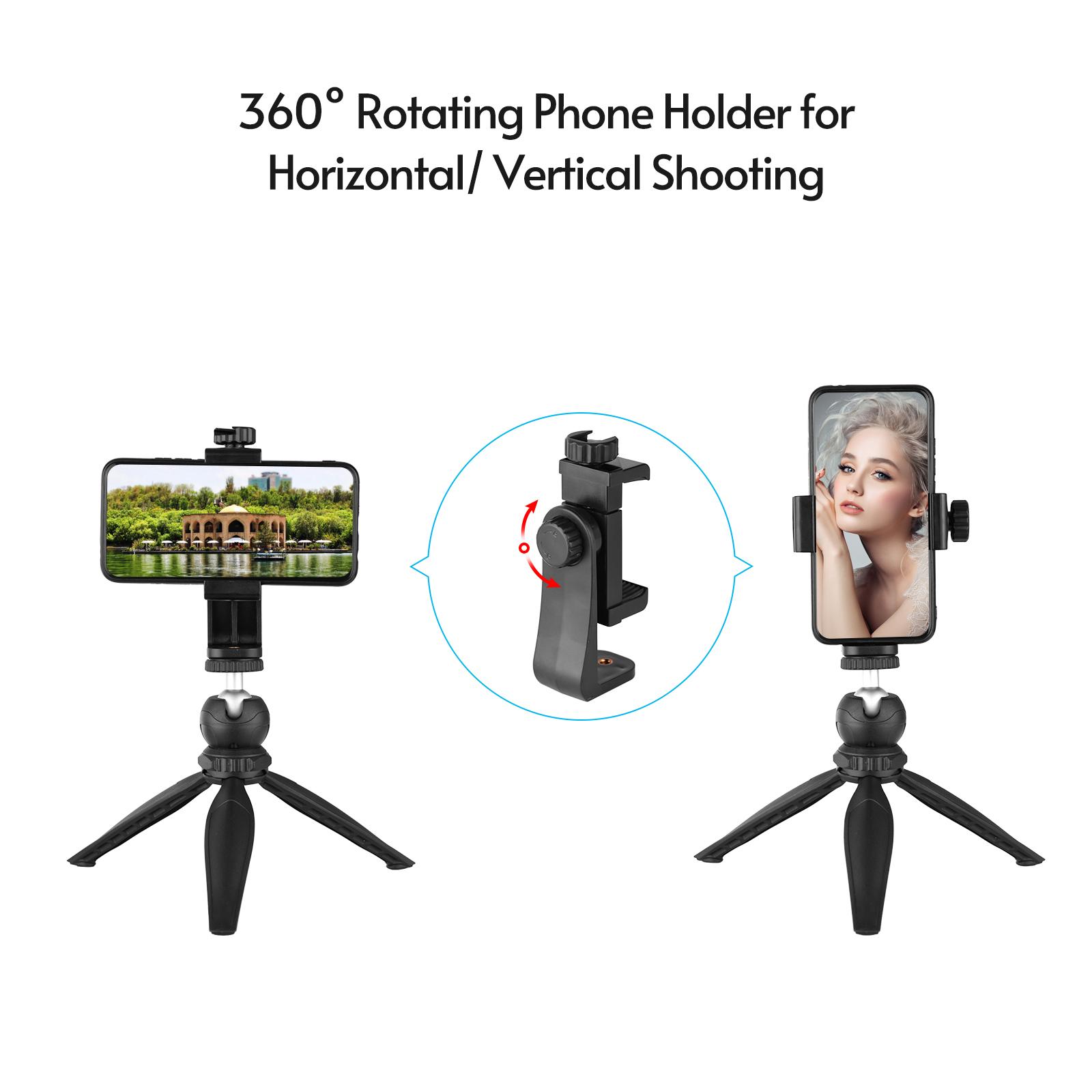Giá đỡ điện thoại Micrô tụ điện định hướng Cardioid với 3,5 mm TRS &Chân máy để bàn