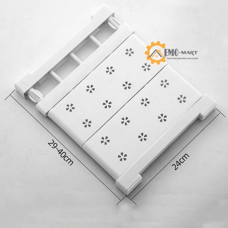 Tấm chia ngăn tủ ️Không cần khoan bắt vít - Thép chống rỉ sơn tĩnh điện - Mặt nhựa ABS cao cấp