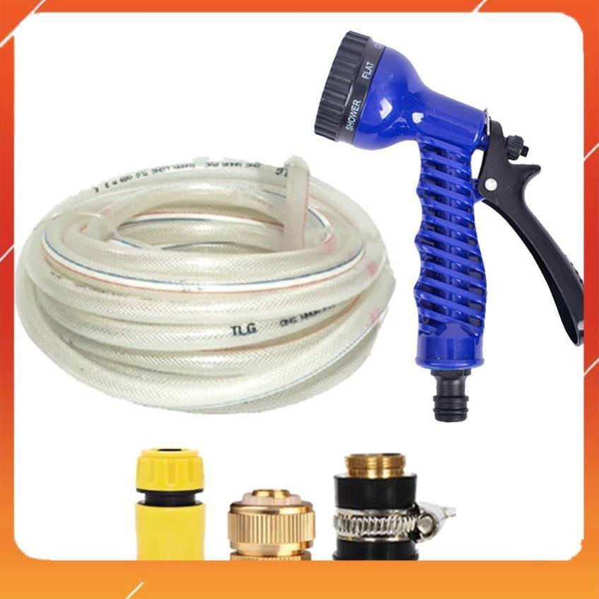 Bộ dây và vòi xịt tăng áp lực nước,rửa xe, tưới cây 15m 206843