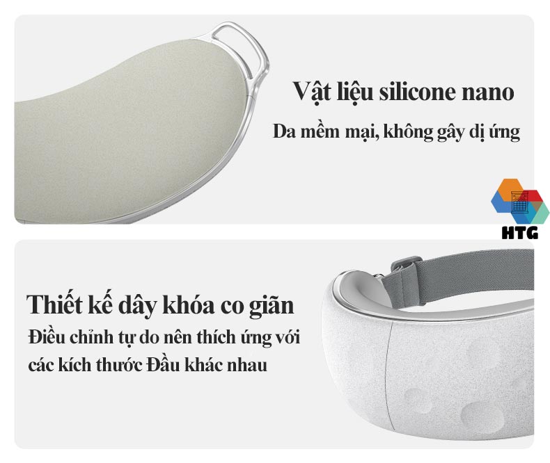 Máy massage mắt XGEEK E8 5 chế độ trong 1, tích hợp nghe nhạc bluetooth cùng điều khiển áp suất nén và nhiệt độ 2 cấp độ tiện lợi, hàng chính hãng