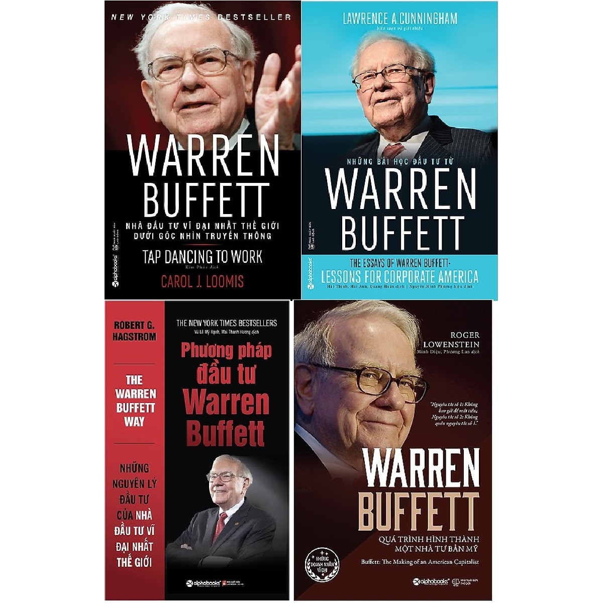 Trạm Đọc Official | Combo Warren Buffett - Quá Trình Hình Thành Một Nhà Tư Bản Mỹ + Nhà Đầu Tư Vĩ Đại Nhất Thế Giới Dưới Góc Nhìn Truyền Thông + Những Bài Học Đầu Tư Từ Warren Buffett +Phương Pháp Đầu Tư Warren Buffett