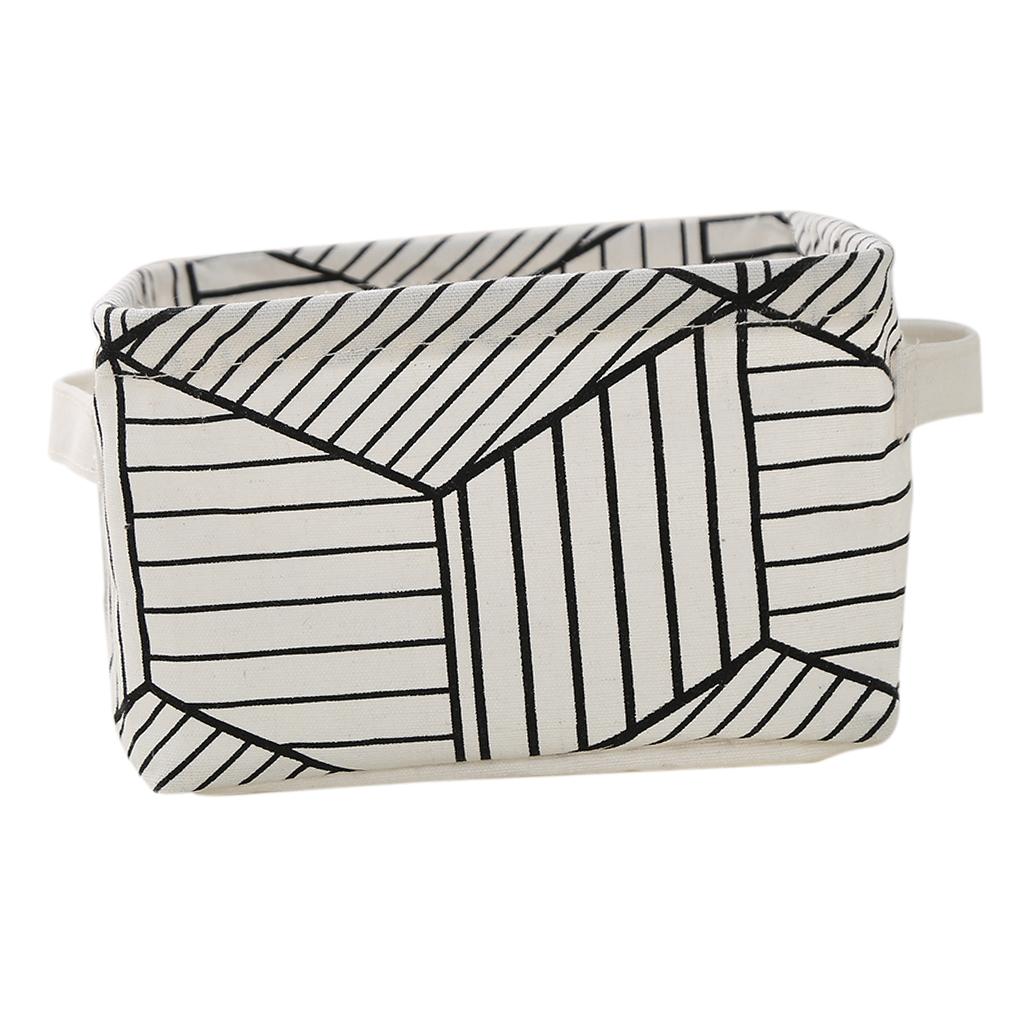 PE Lined Storage Basket Clothes Organizer Bag Bathroom Laundry Hamper 1#