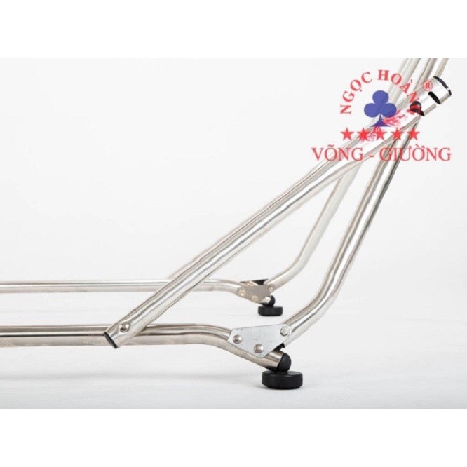 Bộ khung và võng inox  Ngọc Hoàng Thuyền Rồng , lưới võng chắc chắn thương hiệu võng giường Ngọc Hoàng