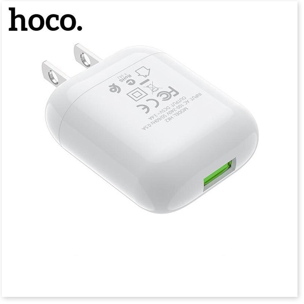 Bộ Sạc Nhanh Hoco 3.4A HK2 Type-C 1 cổng USB được thiết kế với chân sạc dạng dẹt