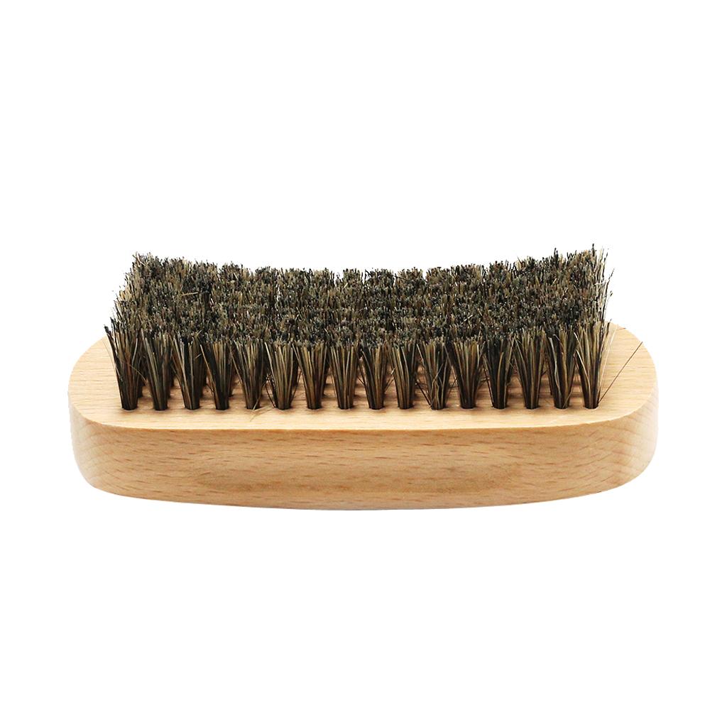 Beard Mustache Facial Hair Grooming Brush for Men Barber Wood
