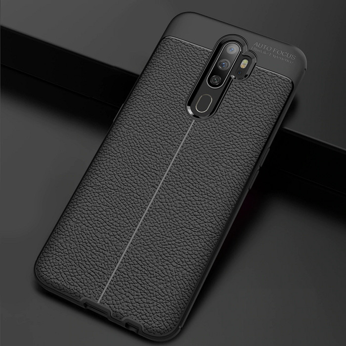 Ốp lưng dành cho OPPO A9 2020 silicon giả da chính hãng Auto Focus