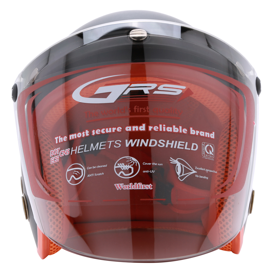 COMBO Mũ bảo hiểm 3/4 đầu Napoli SH1 kèm kính GRS loại full mặt cao cấp - Size nón 55-58 cm bảo hành 12 tháng