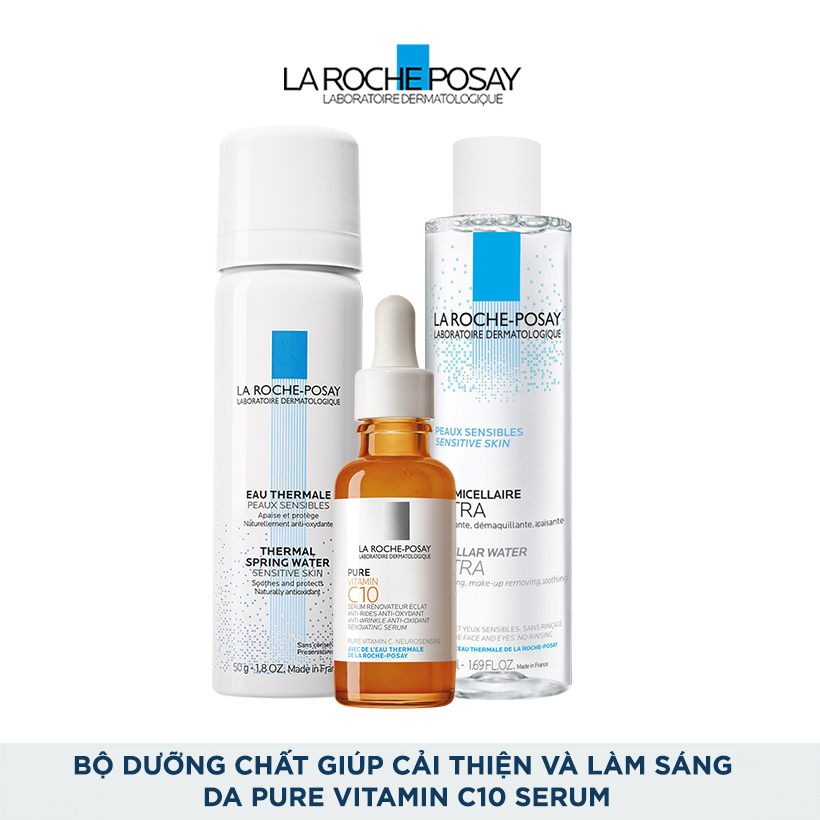 Bộ dưỡng chất giúp cải thiện và làm sáng da La Roche Posay Pure Vitamin C10 Serum