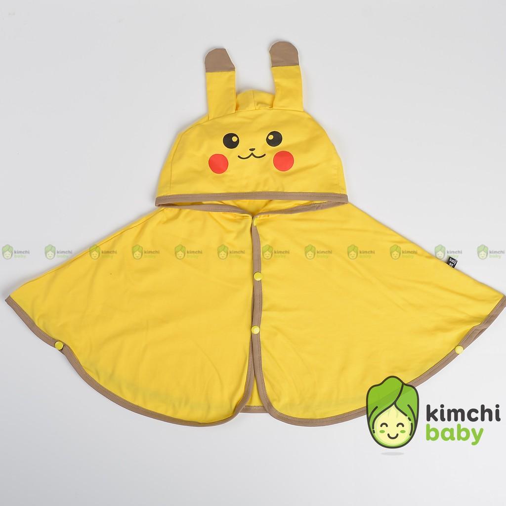 Áo Chống Nắng Bé Gái, Bé Trai Minky Mom Mẫu Cánh Dơi 3D Vải Cotton 100%, Áo Choàng Thú Cho Bé Mặc Hè MKMAK2101