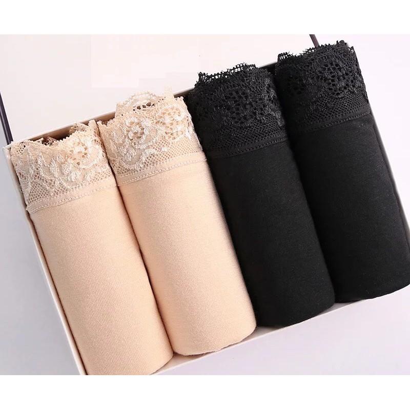 Quần Mặc Váy FreeShipXtra Quần Lót Đùi Nữ, Quần Váy Cotton Ren - SU