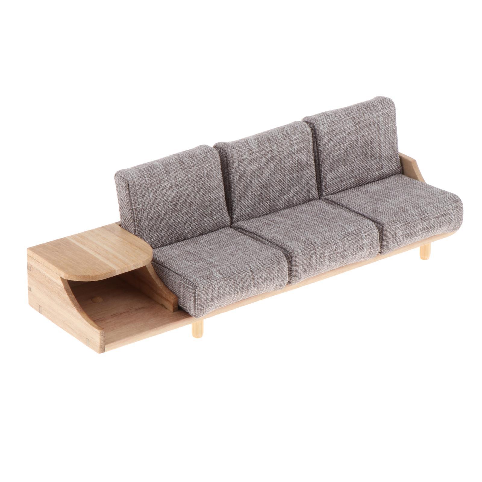 Dollhouse Living Room Furniture 1:12 Sofa Cabinet for Doll House Accessories