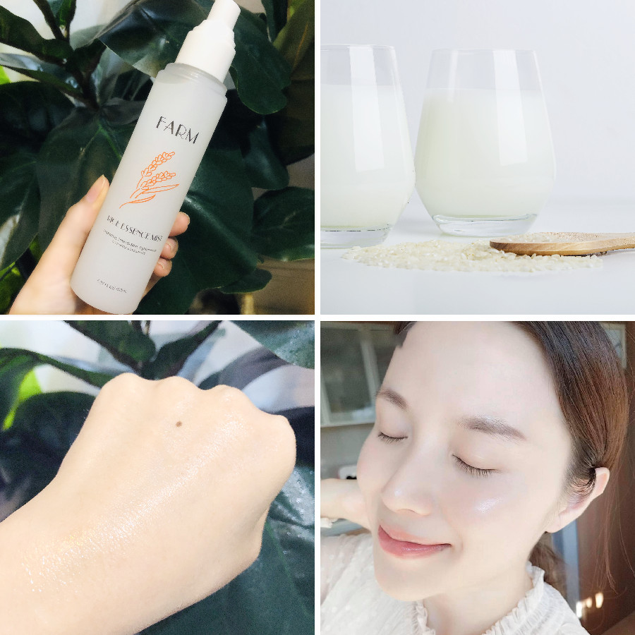 Xịt Khoáng Serum Nước Vo Gạo Farm Rice Essence Mist