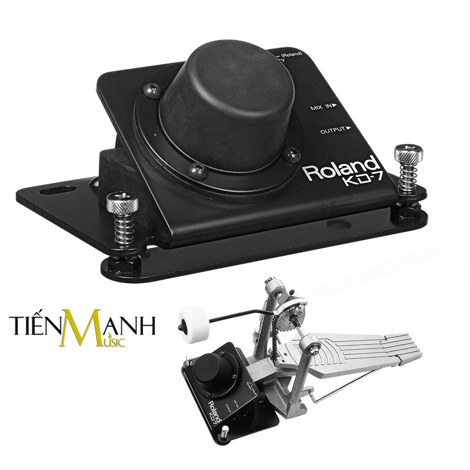 Bộ Kick Trống điện tử Roland KD-7 Dynamics-Sensitive Kích Drum Trigger Unit KD7 Hàng Chính Hãng - Kèm Móng Gẩy DreamMaker