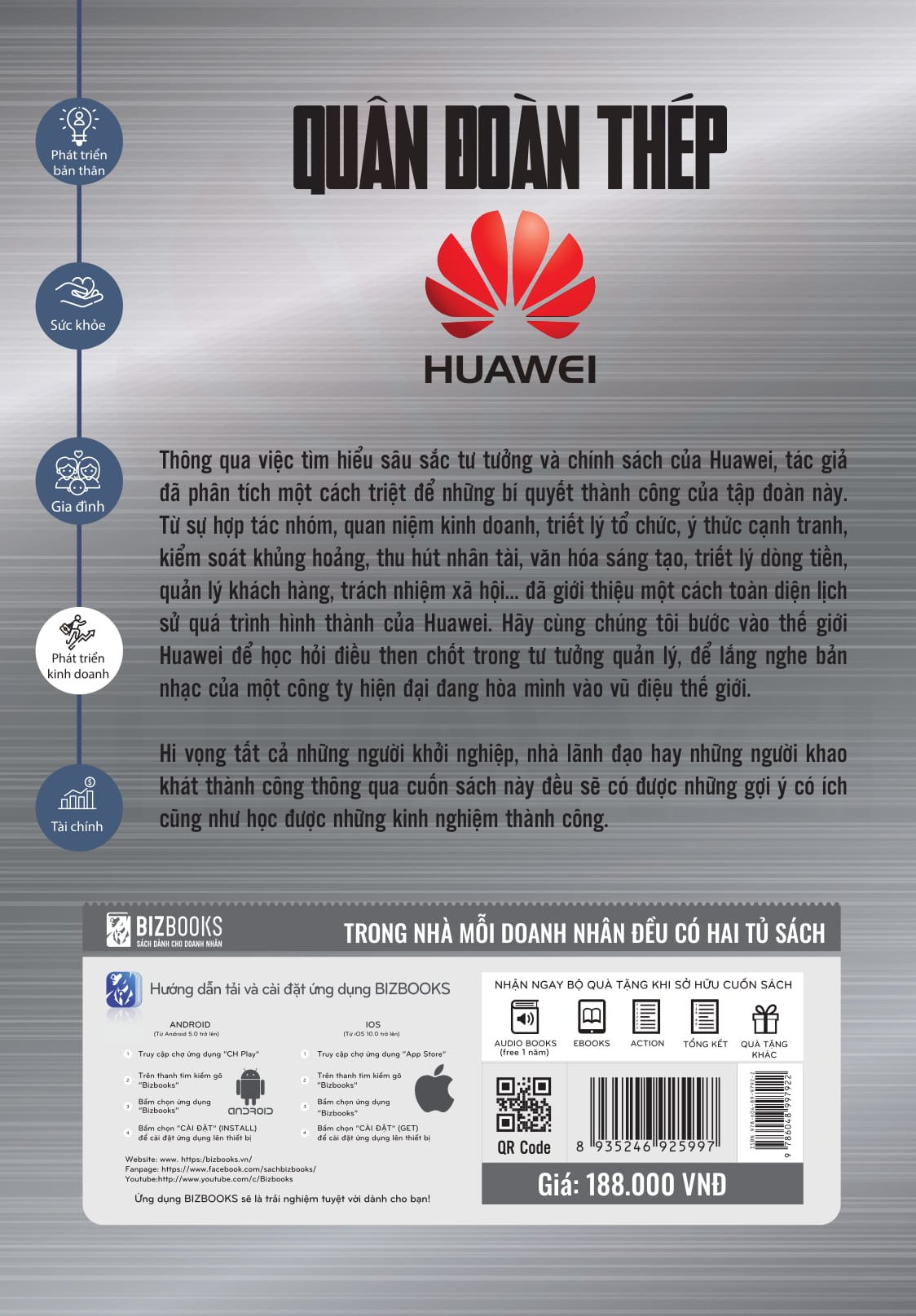 Quân Đoàn Thép Huawei Tặng Kèm Audio Book Và Những Câu Nói Của Những Người Làm Thay Đổi Thế Giới