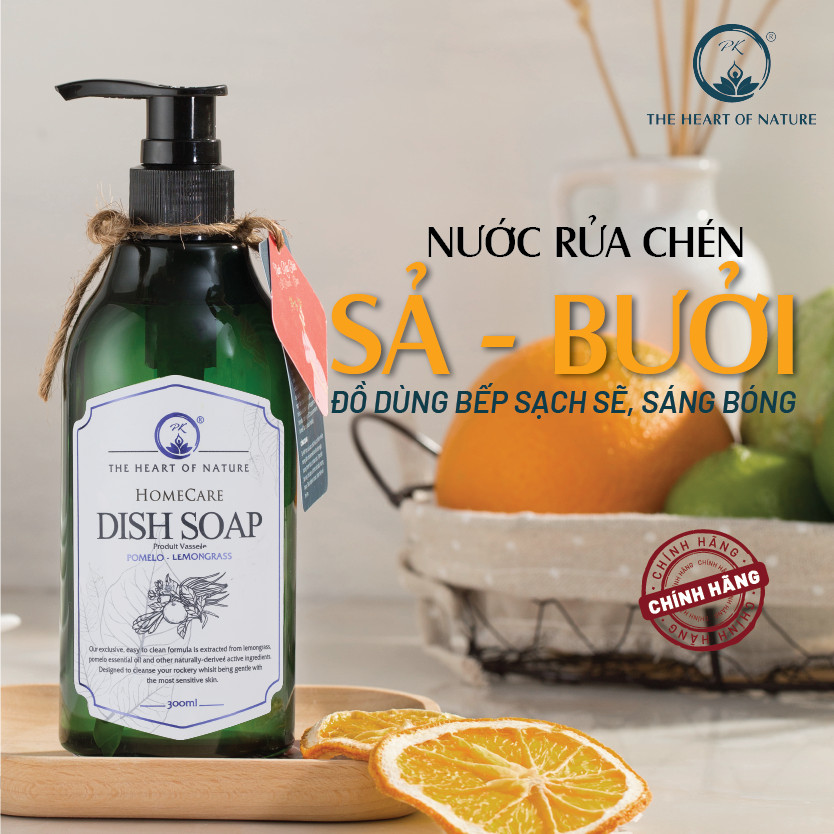 COMBO 3 Chai Nước Rửa Chén Tinh Dầu Thảo Mộc Hữu Cơ Organic PK 300ML - Hương thơm tinh dầu dịu nhẹ - Mềm mại cho da tay mẹ, an toàn cho bé.