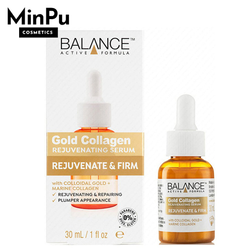 Balance Active Formula Gold+ Marine Collagen Rejuvenating Serum - tinh Chất Dưỡng Da Căng Bóng, Dành cho da Lão Hóa 30ml (Made in UK)