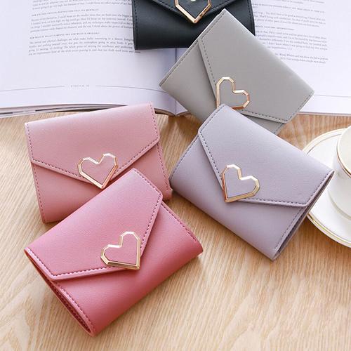 Ví Nữ Dáng Ngắn Khóa Trái Tim Mini Kiểu Dáng Hàn Quốc VN03 Hot Trend