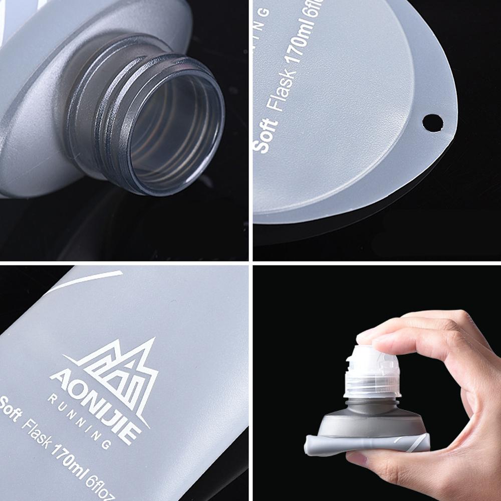 Bình nước mềm AONIJIE Chất liệu TPU, PP 170ML có vòi phun, có thể gấp gọn