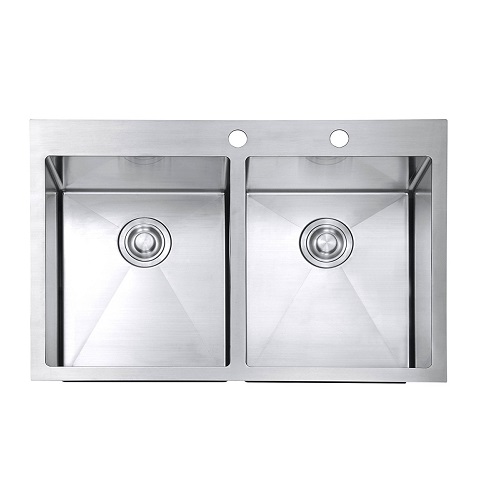 Combo chậu rửa chén bát Inox 8245 tặng kèm vòi rửa chén bát và bộ xả