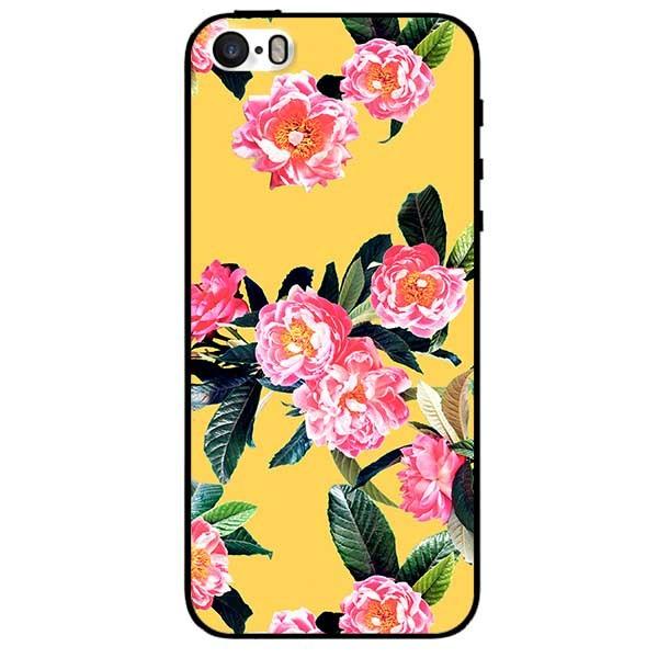 Ốp lưng dành cho Iphone 5 / 5s / 5Se - Iphone 6 / 6s - Iphone 6 Plus / 6s Plus mẫu Hoa Hồng Nền Vàng