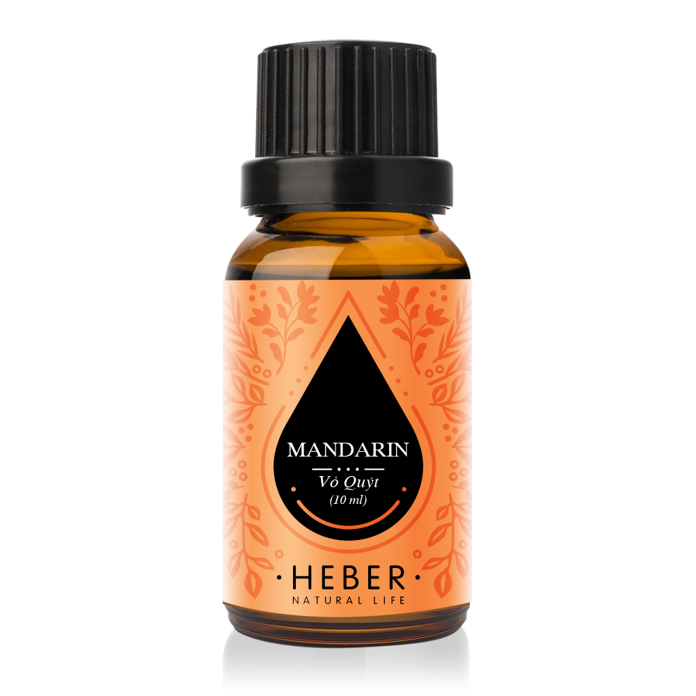 Tinh Dầu Vỏ Quýt Mandarin Essential Oil Heber | 100% Thiên Nhiên Nguyên Chất Cao Cấp