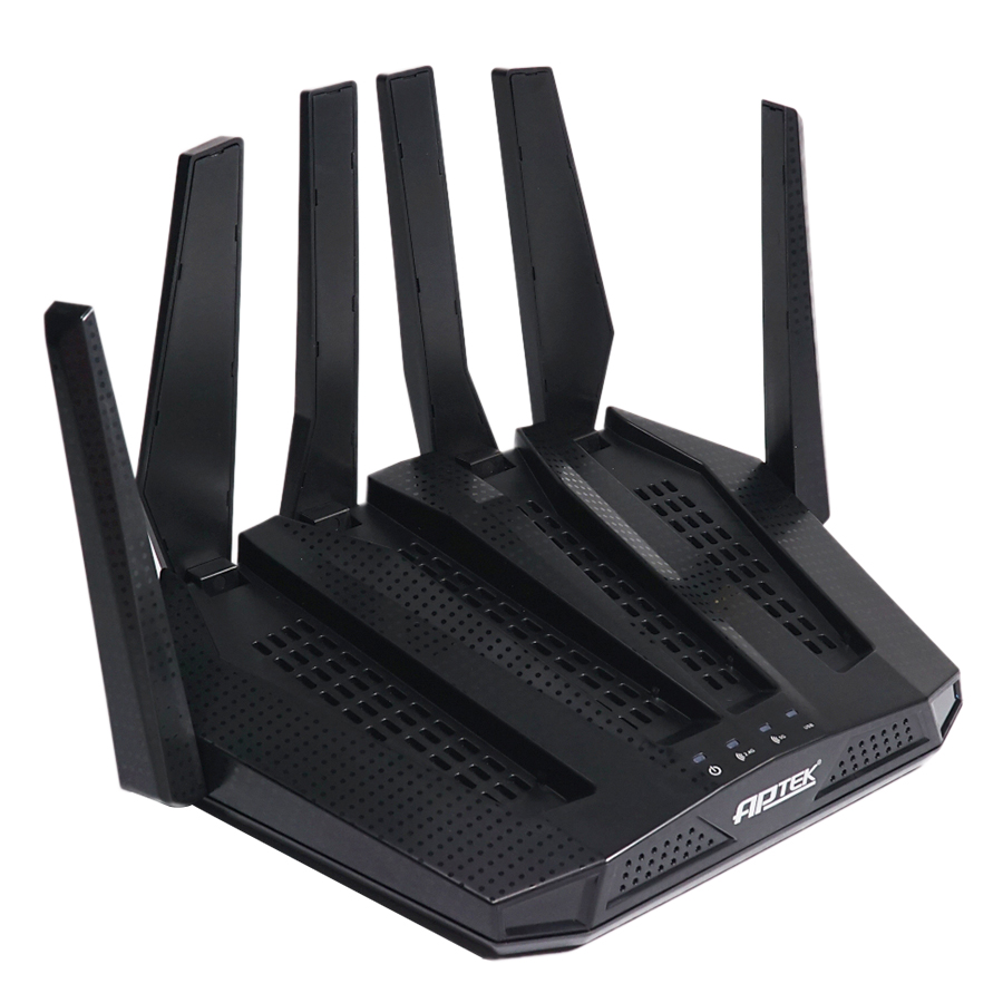 Router Wifi Công Suất Cao Băng Tầng Kép AC1900 APTEK A196GU - Hàng Chính Hãng
