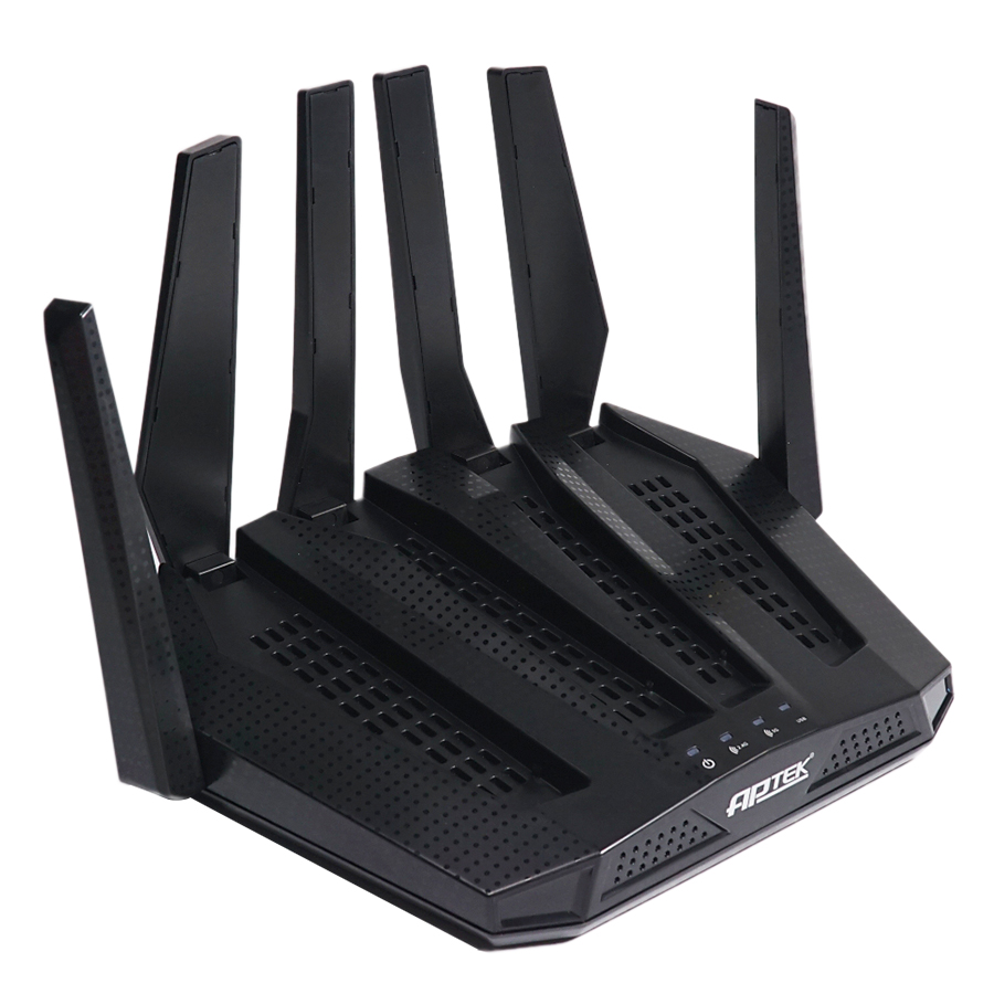 Router Wifi Công Suất Cao Băng Tầng Kép AC1900 APTEK A196GU - Hàng Chính Hãng