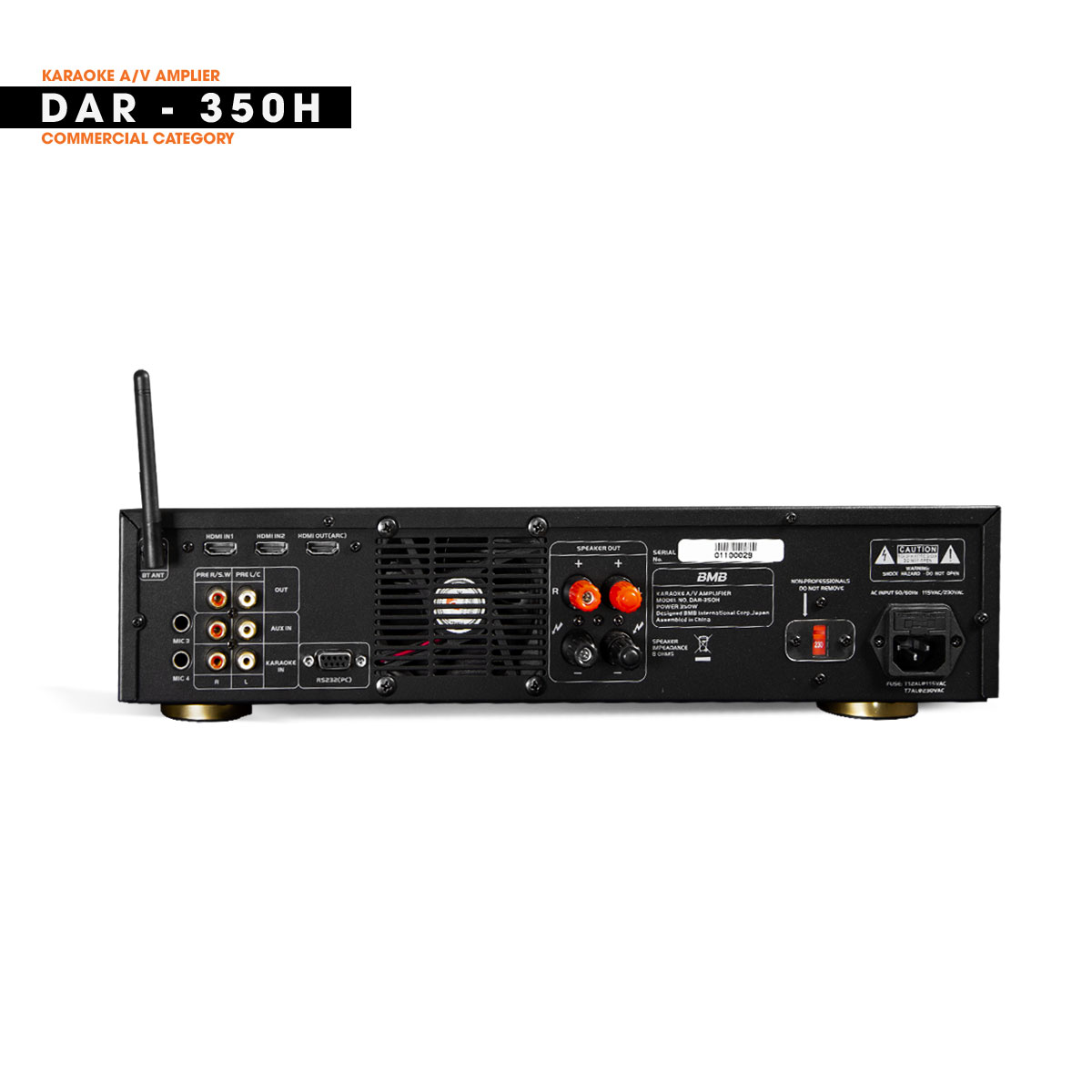 Ampli karaoke BMB DAR-350H (CÁI) HÀNG CHÍNH HÃNG NHẬP KHẨU NHẬT BẢN