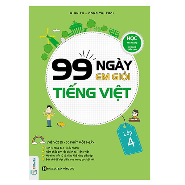 Combo 3 Cuốn 99 Ngày Em Giỏi Toán - Tiếng Việt - Tiếng Anh Lớp 4