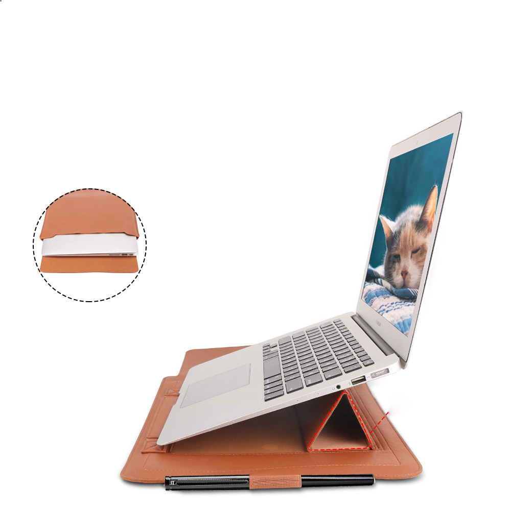 Bộ Túi Đựng Macbook Túi Đựng Laptop Mỏng Nhẹ Notebook Thông Minh Da PU Chống Nước