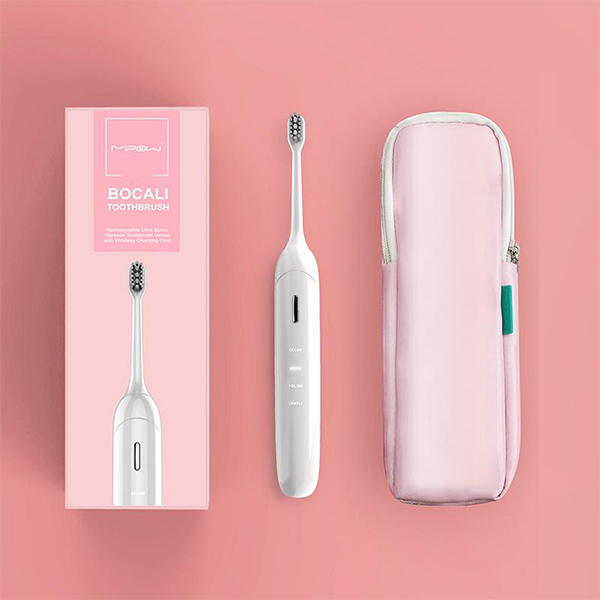 Bàn chải đánh răng điện thông minh Mipow Bocali + Túi đựng - Hàng chính hãng