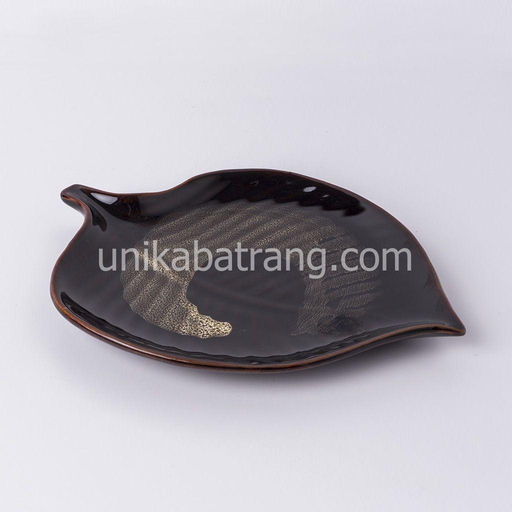 Khay Lá Xoài Men Cánh Gián - Gốm Sứ Cao Cấp Bát Tràng