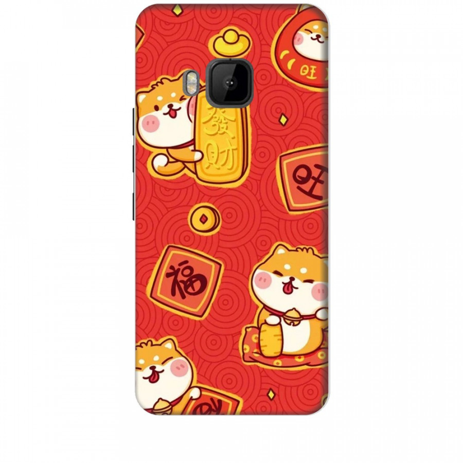 Ốp lưng dành cho điện thoại HTC M9 Mèo Thần Tài Mẫu 4