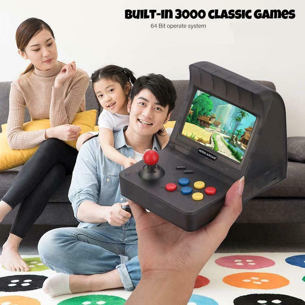 Máy game thùng cầm tay 3000 trò tích hợp kèm 2 tay bấm